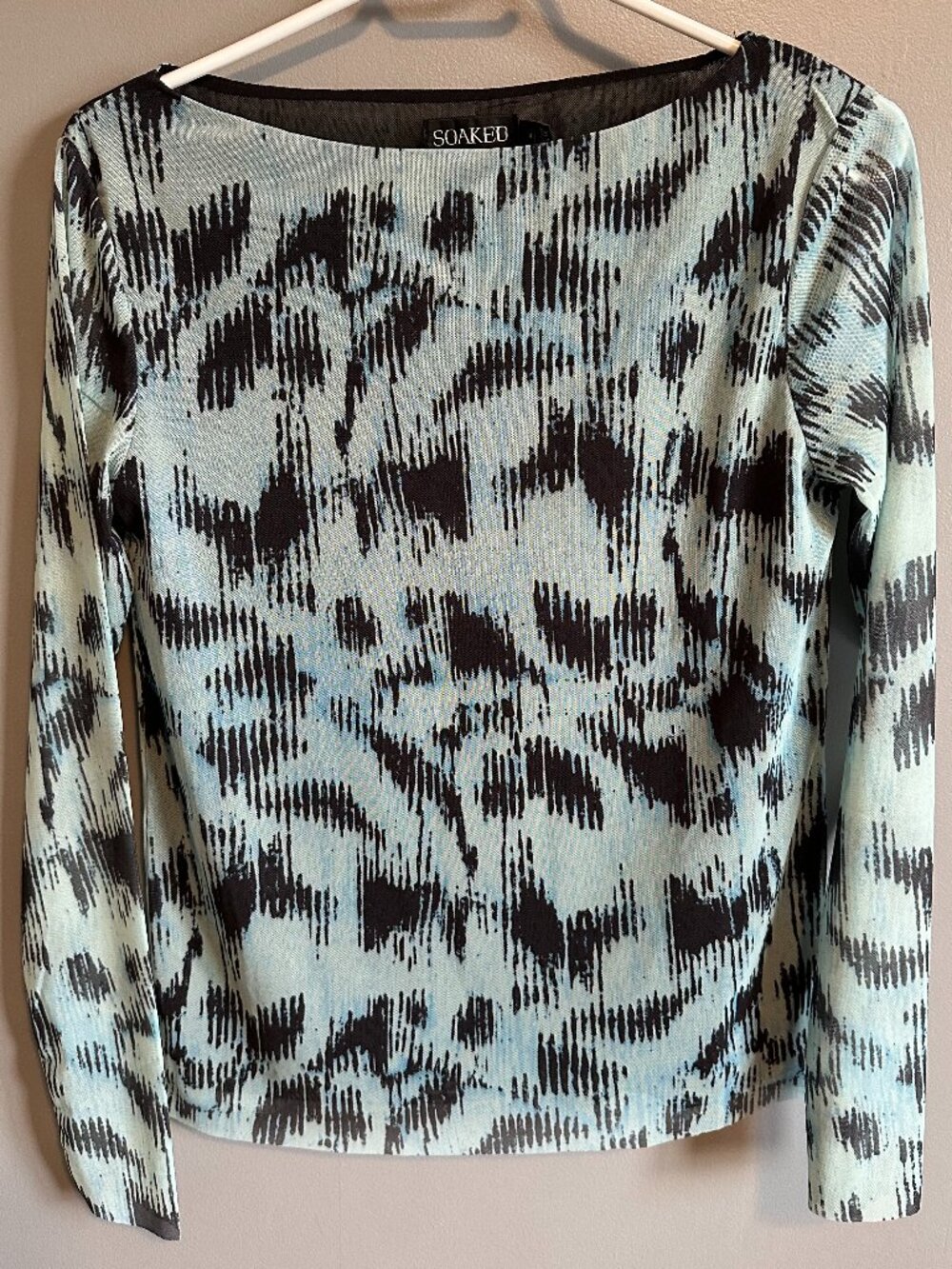 Soaked Women's layered Voile semi-sheer top - Women's Medium